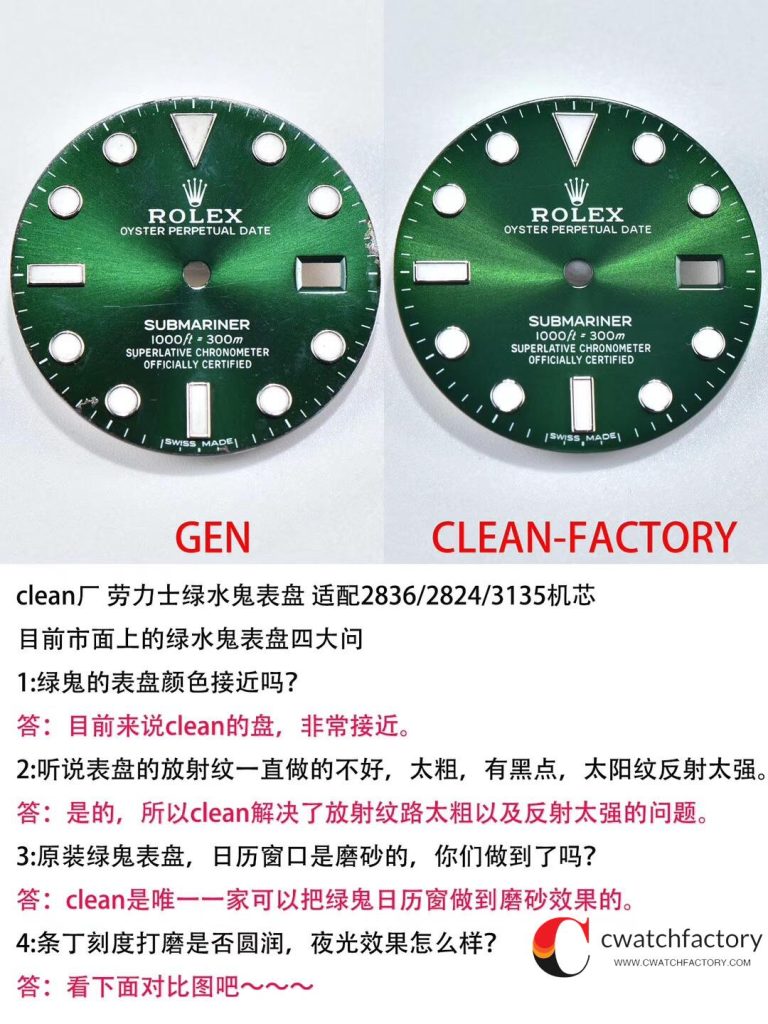 C厂Clean劳力士绿水鬼116610LV「3135机芯」