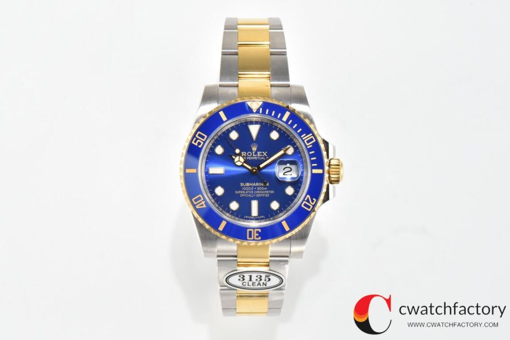 C厂Clean劳力士潜航者型系列116613LB-0005 间金蓝水鬼「3135机芯」