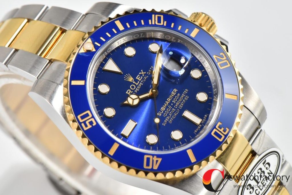 C厂Clean劳力士潜航者型系列116613LB-0005 间金蓝水鬼「3135机芯」