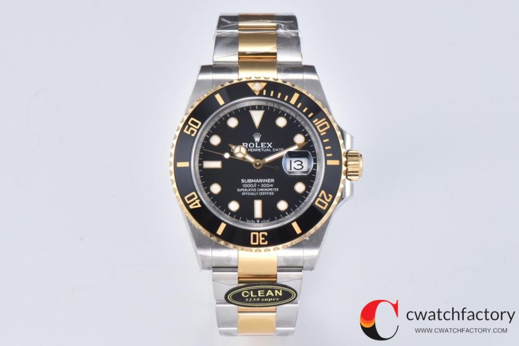 C厂Clean41mm劳力士潜航者型系列m126613ln-0002新款间金黑水鬼「3235机芯」