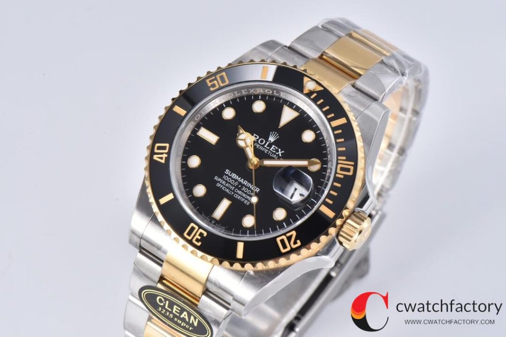 C厂Clean41mm劳力士潜航者型系列m126613ln-0002新款间金黑水鬼「3235机芯」