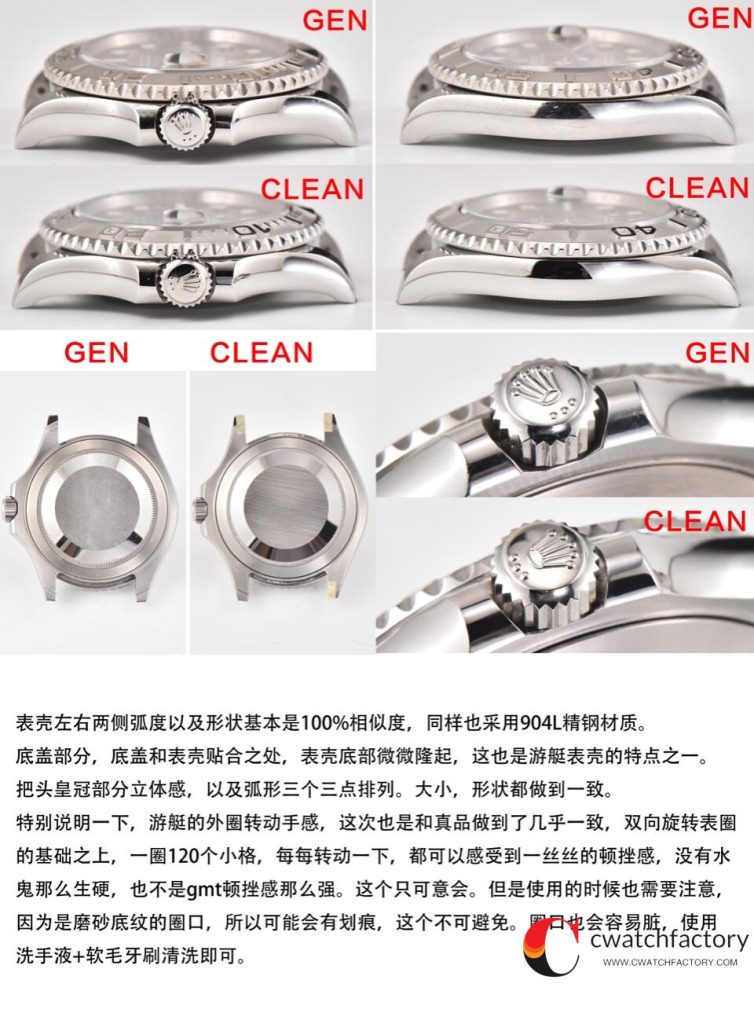 C厂Clean劳力士游艇名仕型系列m126622-0001灰游艇40mm