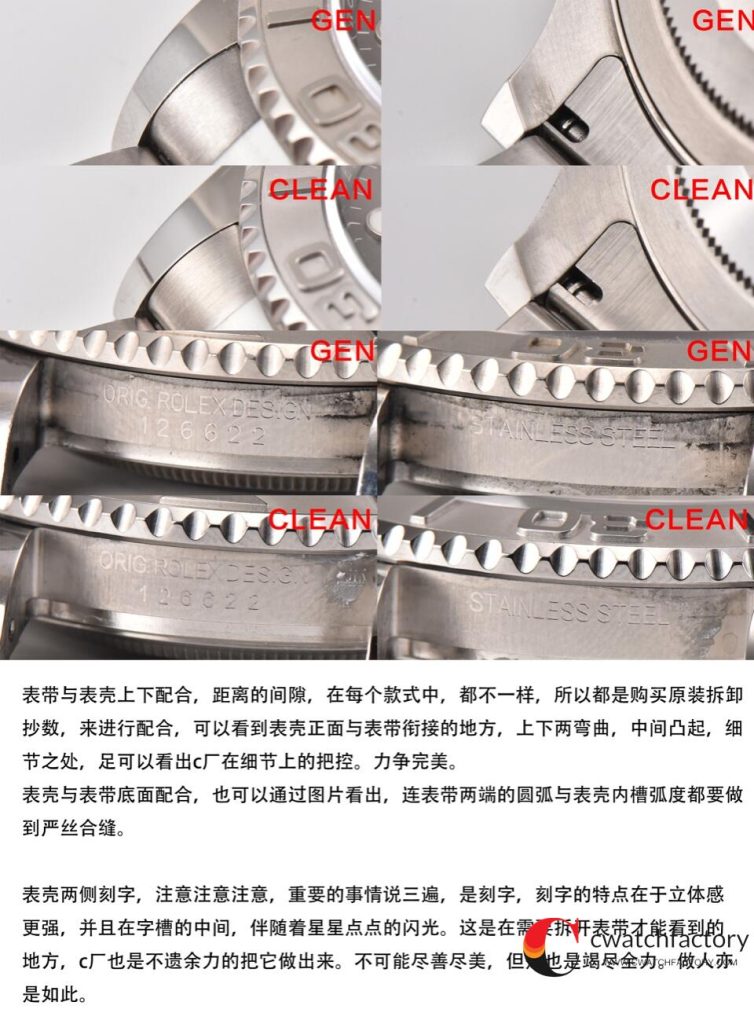 C厂Clean劳力士游艇名仕型系列m126622-0001灰游艇40mm