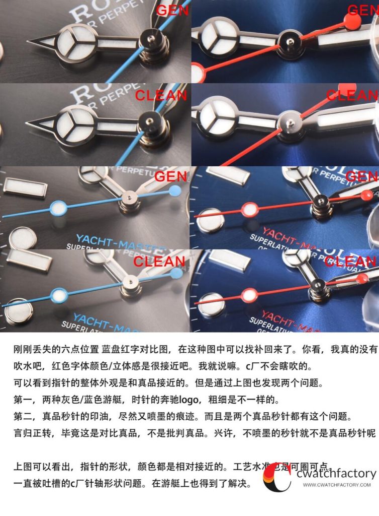 C厂Clean劳力士游艇名仕型系列m126622-0001灰游艇40mm